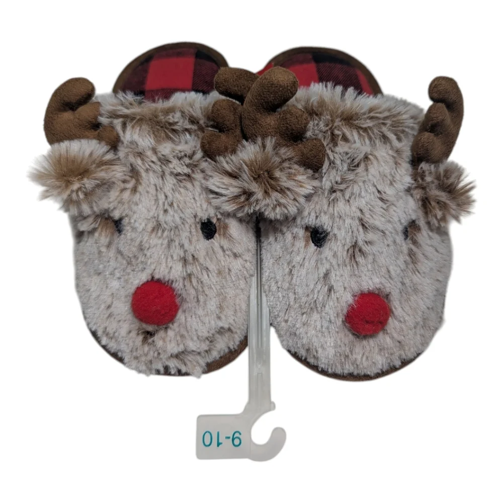 Wondershop Reindeer Slippers Size 9-10